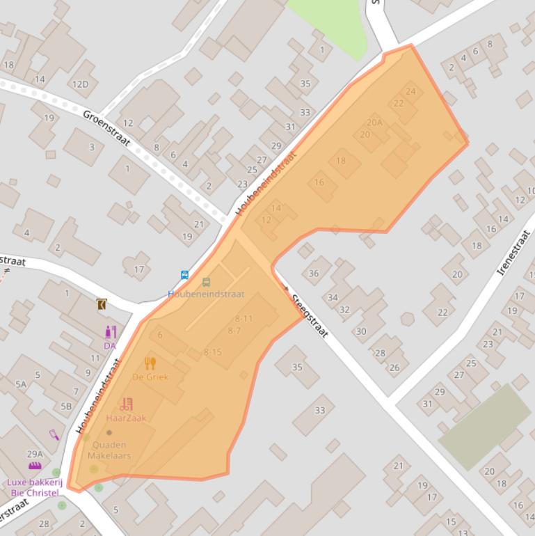 Kaart van postcodegebied 6151CR.