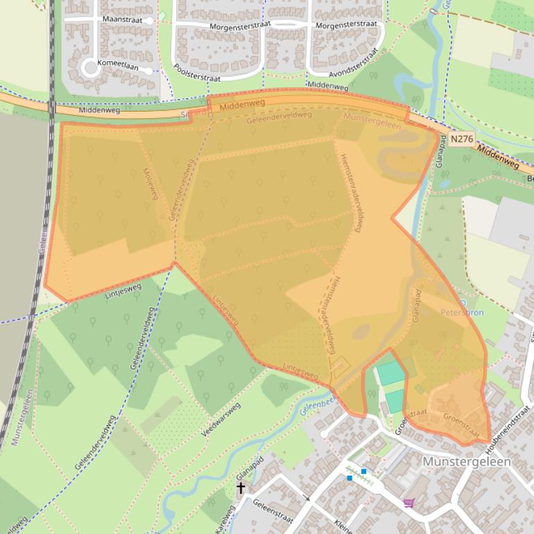 Kaart van postcodegebied 6151CS.