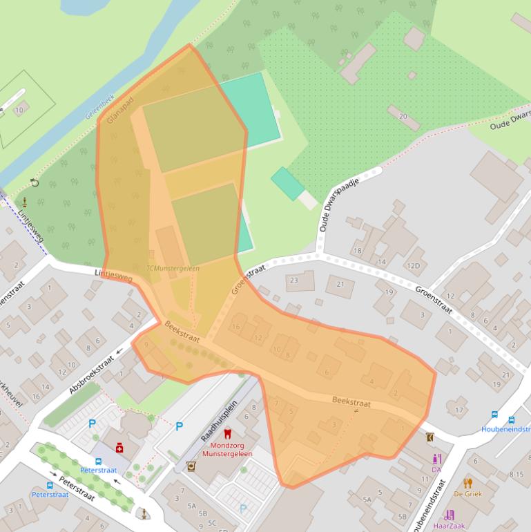Kaart van postcodegebied 6151CT.