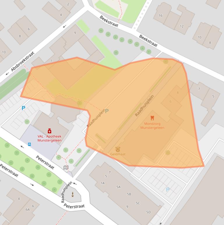 Kaart van postcodegebied 6151CV.