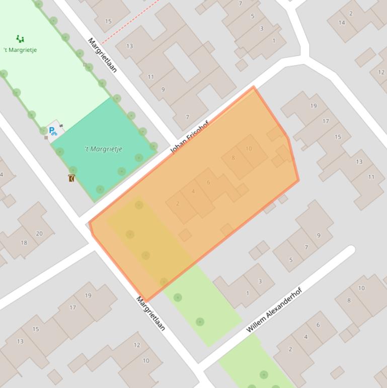 Kaart van postcodegebied 6151DA.