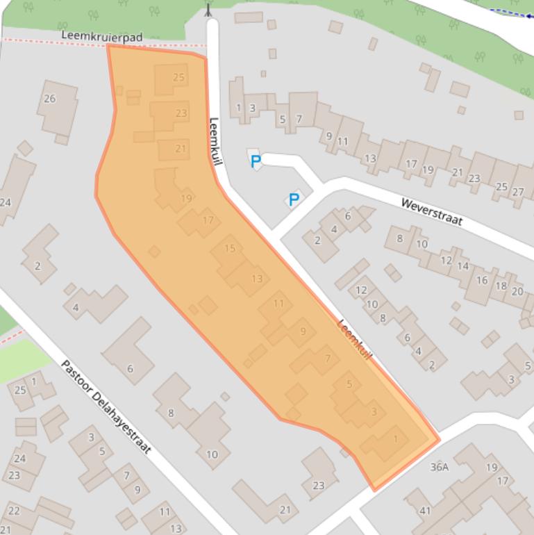 Kaart van postcodegebied 6151DD.