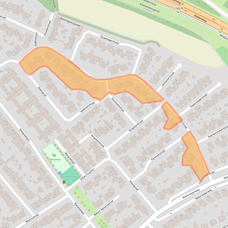 Kaart van postcodegebied 6151DN.