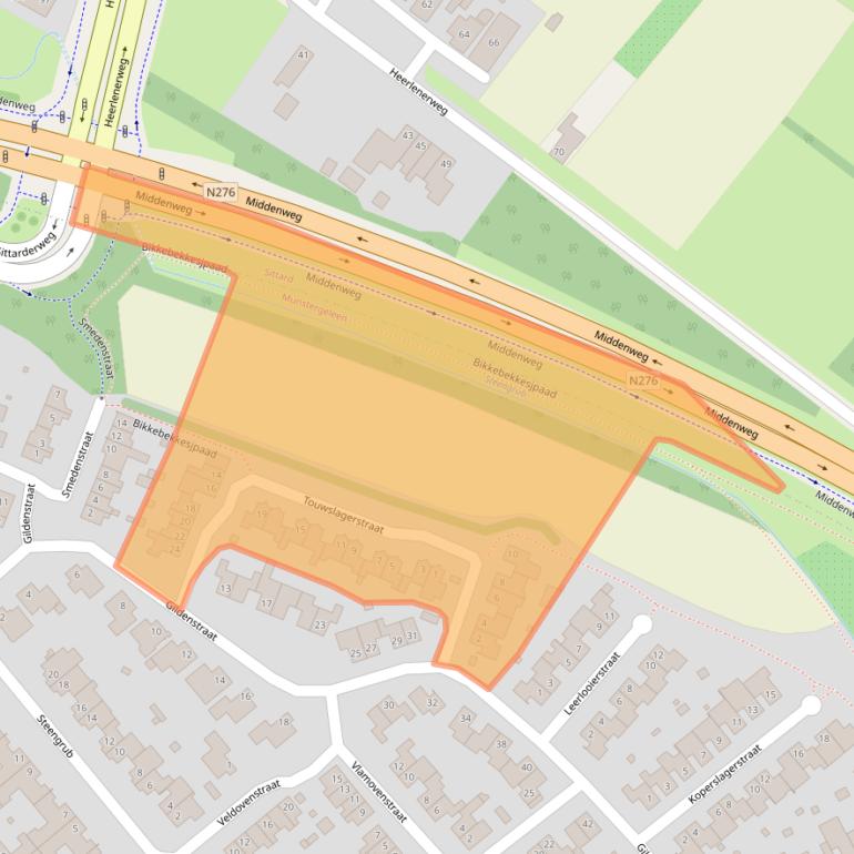 Kaart van postcodegebied 6151DR.