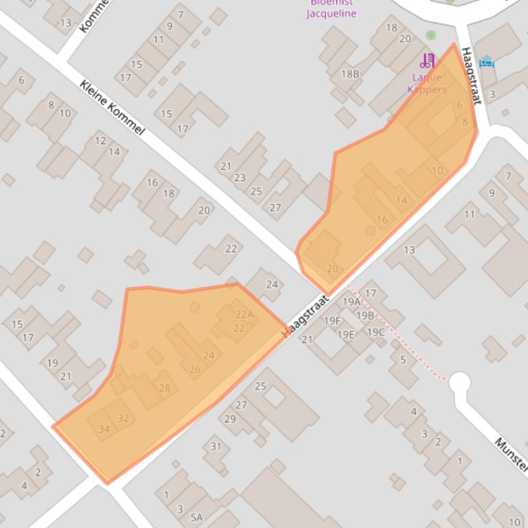 Kaart van postcodegebied 6151ED.