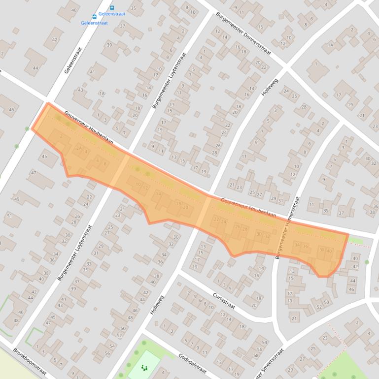 Kaart van postcodegebied 6151ES.
