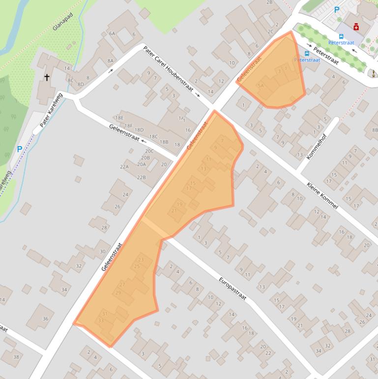 Kaart van postcodegebied 6151EV.