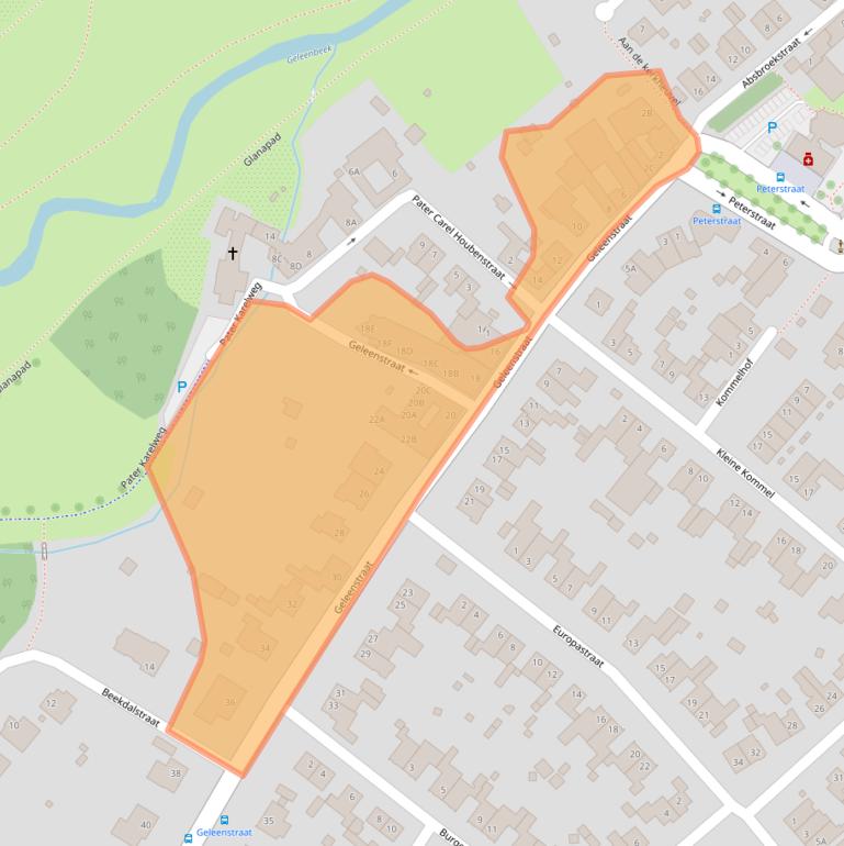 Kaart van postcodegebied 6151EX.