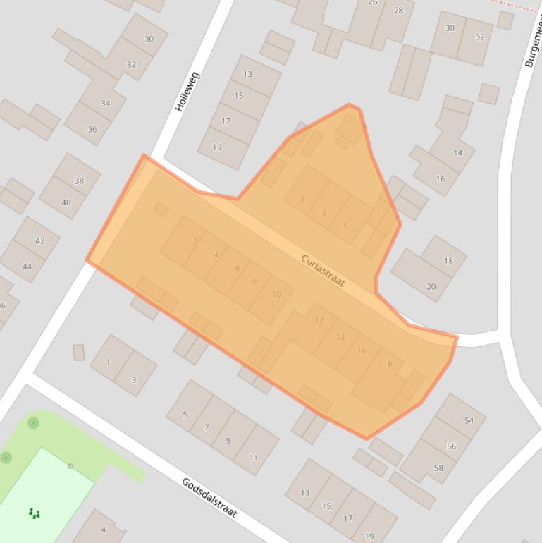 Kaart van postcodegebied 6151GK.