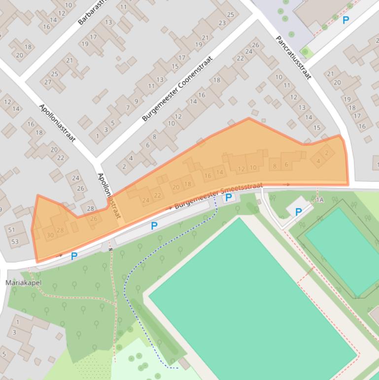 Kaart van postcodegebied 6151GN.