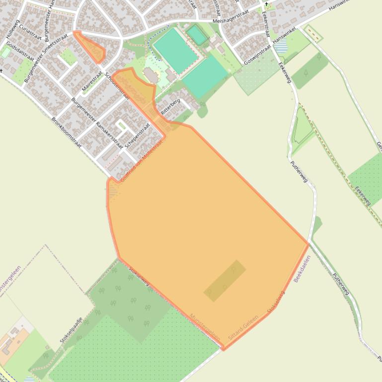 Kaart van postcodegebied 6151GR.