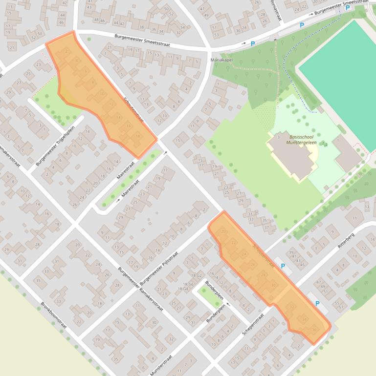 Kaart van postcodegebied 6151GS.