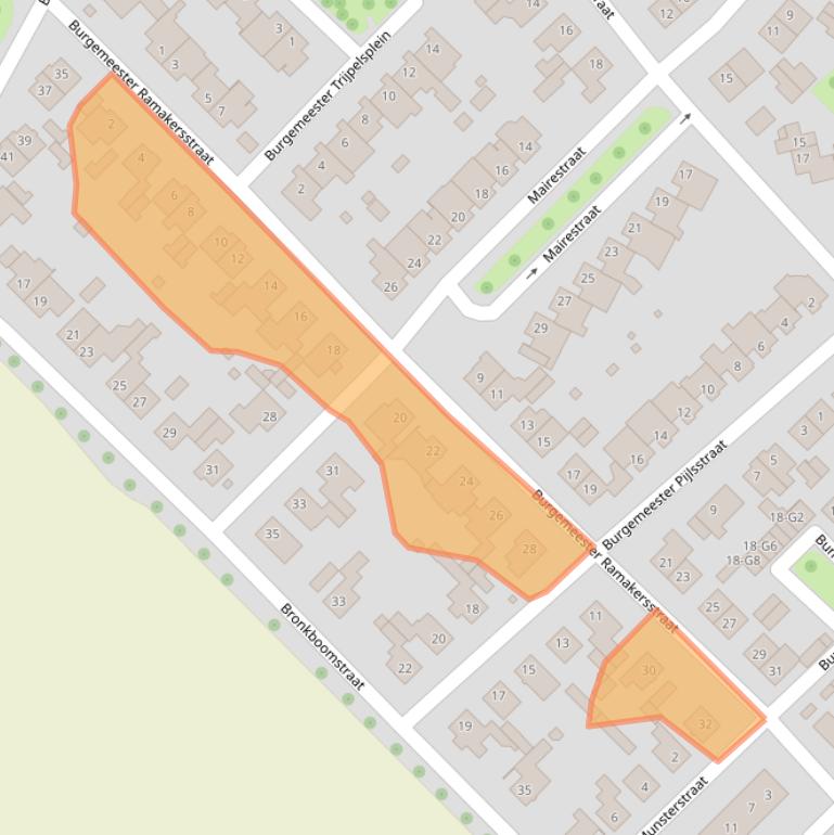 Kaart van postcodegebied 6151GV.