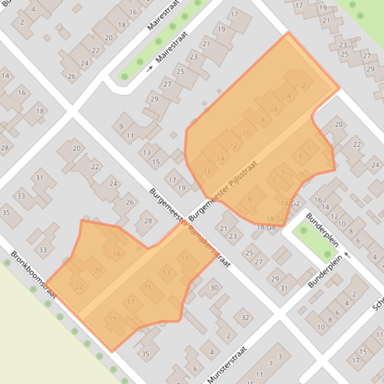 Kaart van postcodegebied 6151HA.