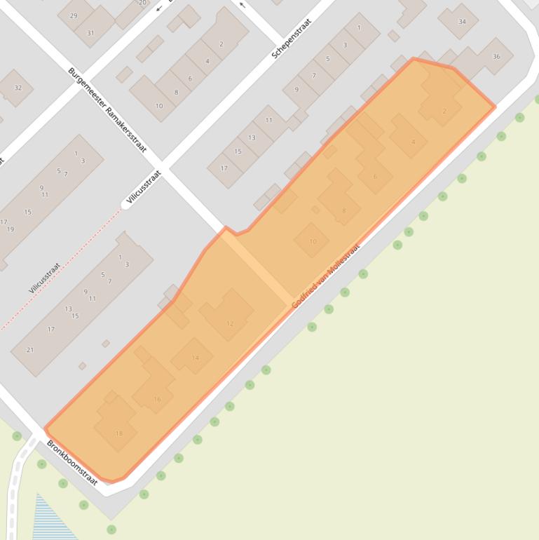 Kaart van postcodegebied 6151HG.