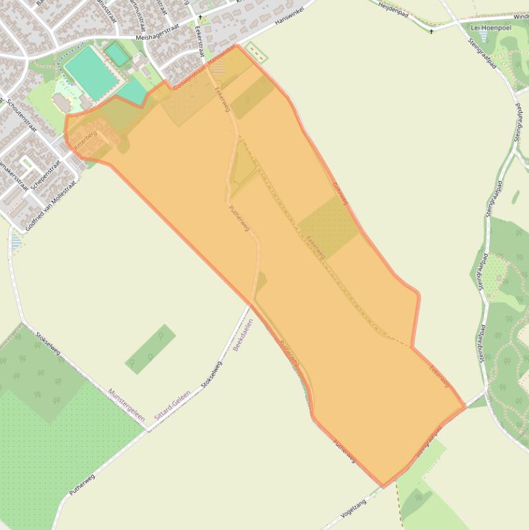 Kaart van postcodegebied 6151HH.