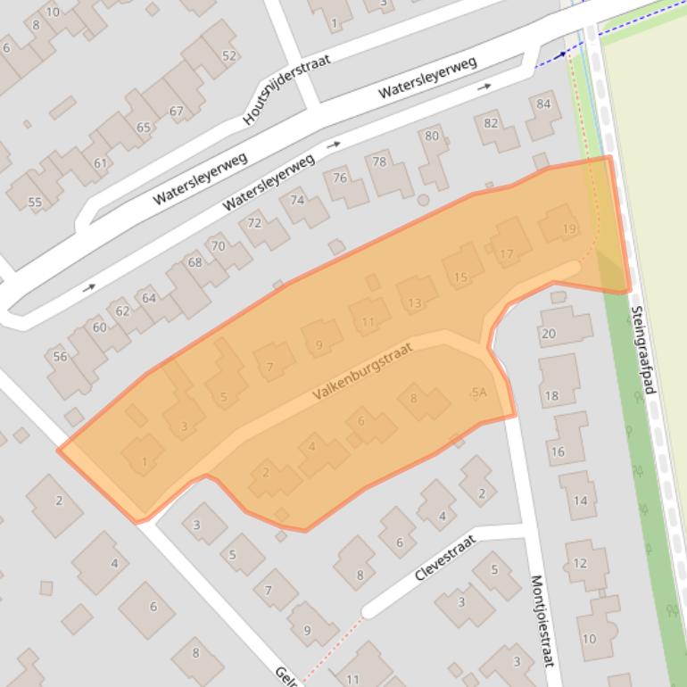 Kaart van postcodegebied 6151JC.