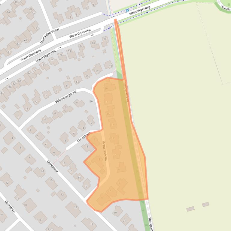 Kaart van postcodegebied 6151JD.
