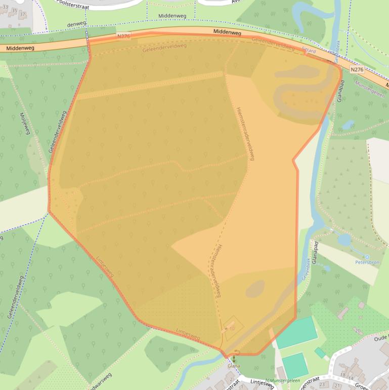 Kaart van postcodegebied 6151LA.