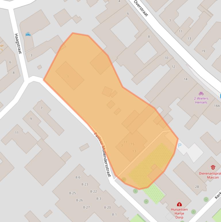 Kaart van postcodegebied 6151LZ.