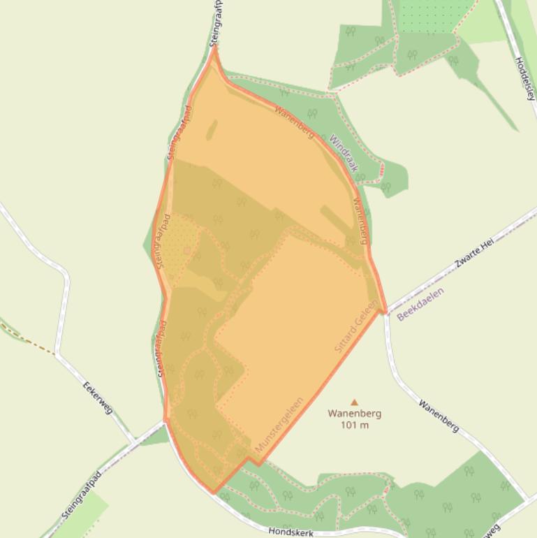 Kaart van postcodegebied 6151NR.