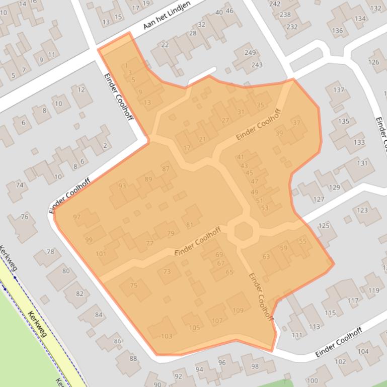 Kaart van postcodegebied 6155JE.