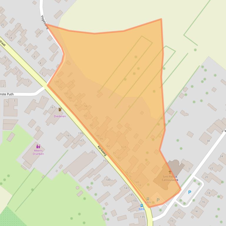 Kaart van postcodegebied 6155KP.