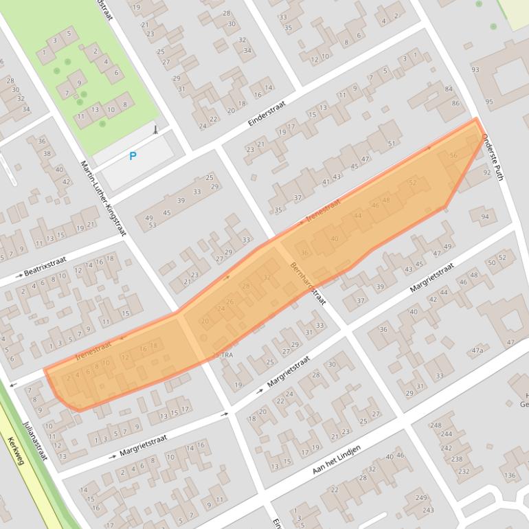 Kaart van postcodegebied 6155KX.