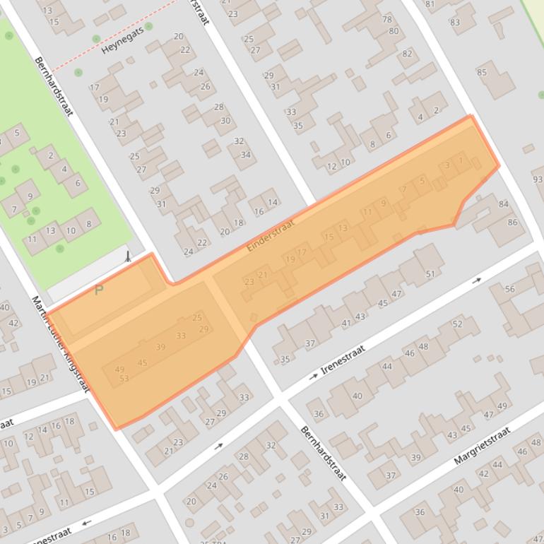 Kaart van postcodegebied 6155LH.