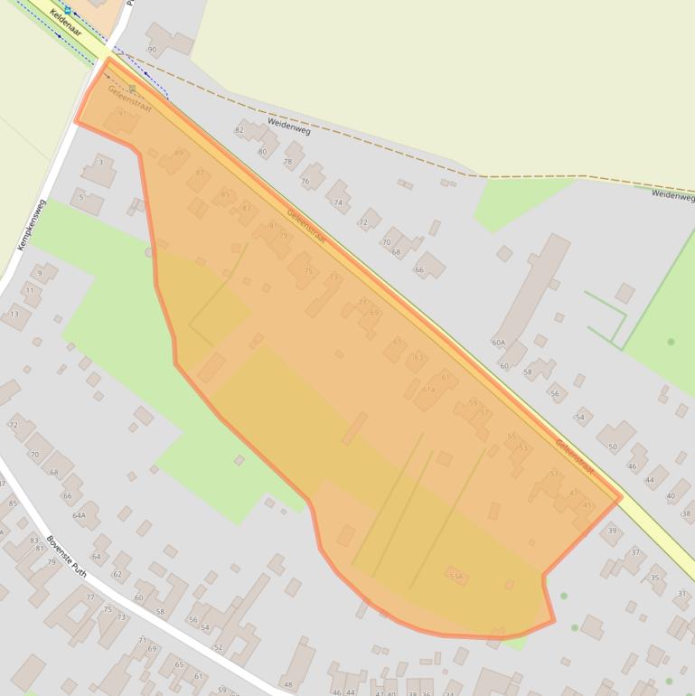 Kaart van postcodegebied 6155NB.