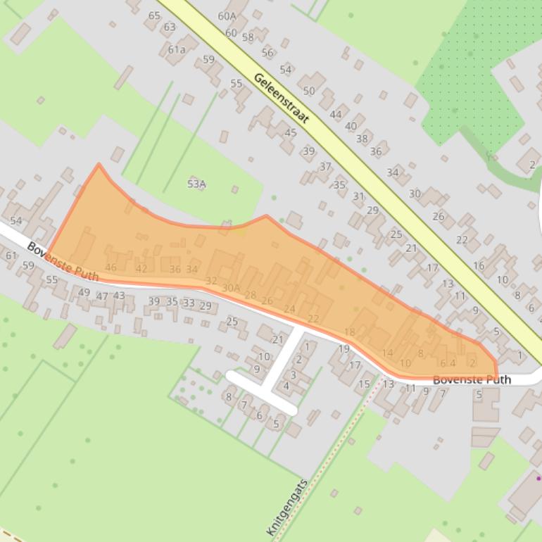 Kaart van postcodegebied 6155NH.