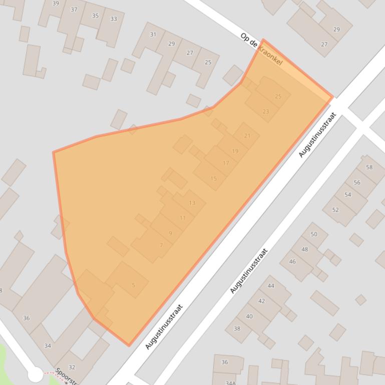 Kaart van postcodegebied 6161AH.