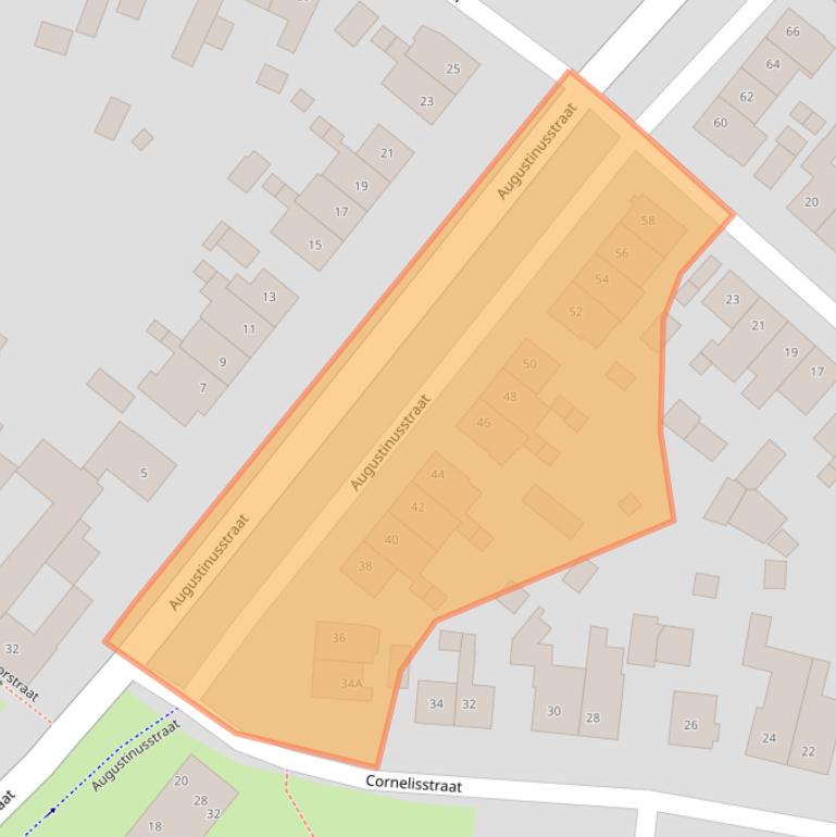 Kaart van postcodegebied 6161AL.