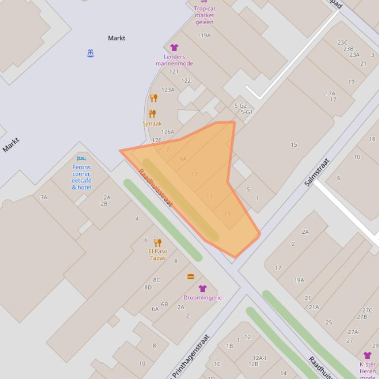 Kaart van postcodegebied 6161GA.