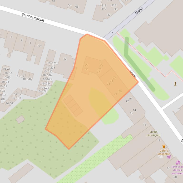 Kaart van postcodegebied 6161GH.