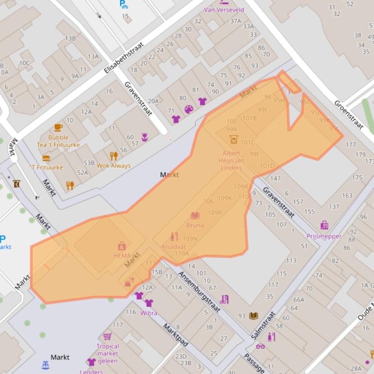 Kaart van postcodegebied 6161GN.