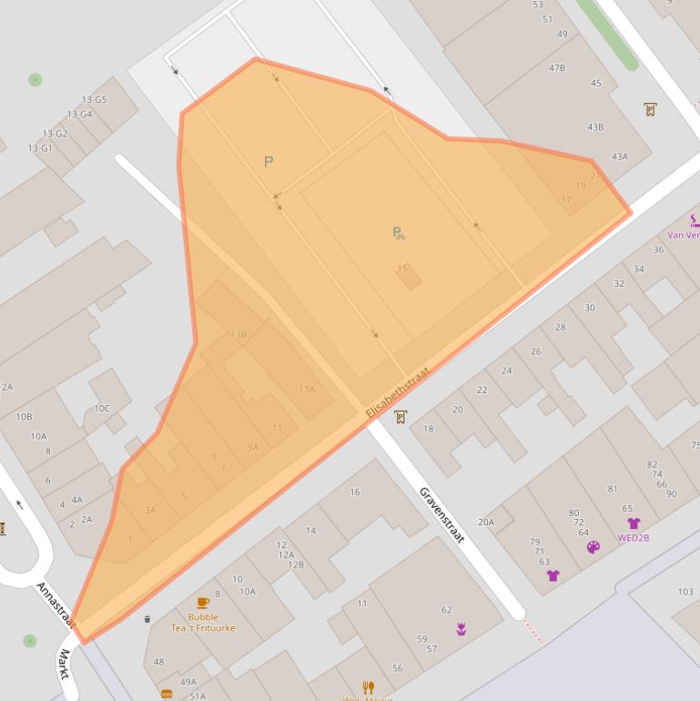 Kaart van postcodegebied 6161GS.