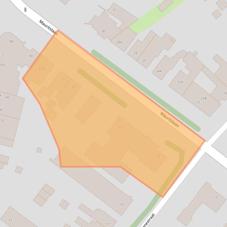 Kaart van postcodegebied 6161HP.