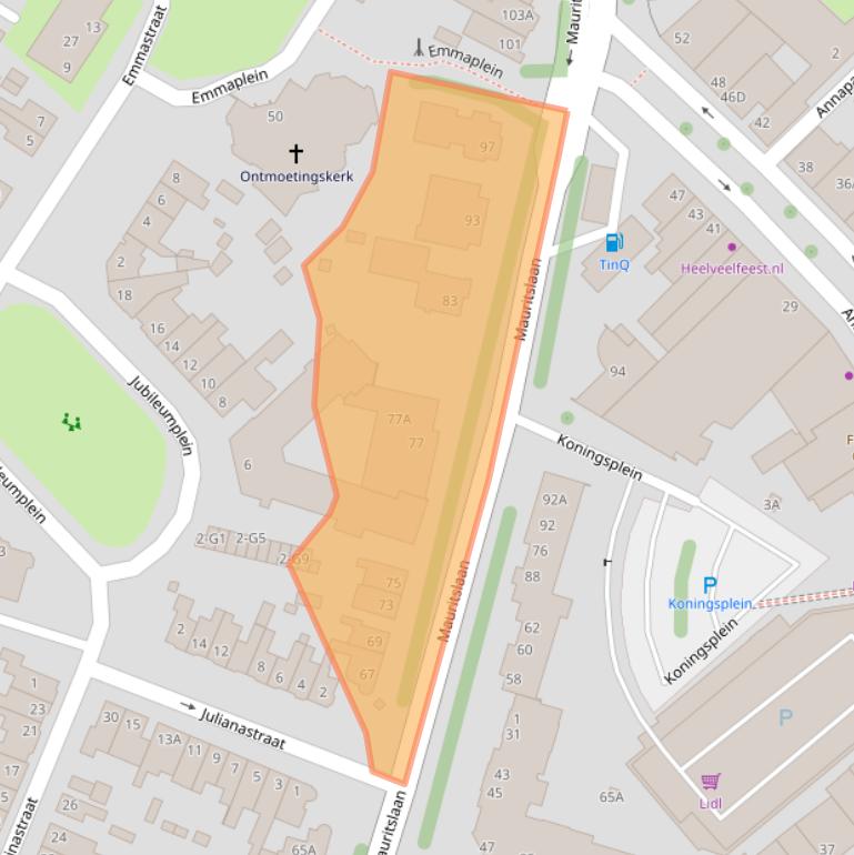 Kaart van postcodegebied 6161HS.