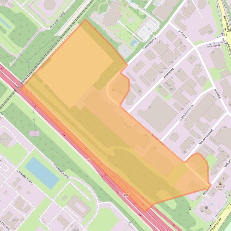 Kaart van postcodegebied 6161RB.