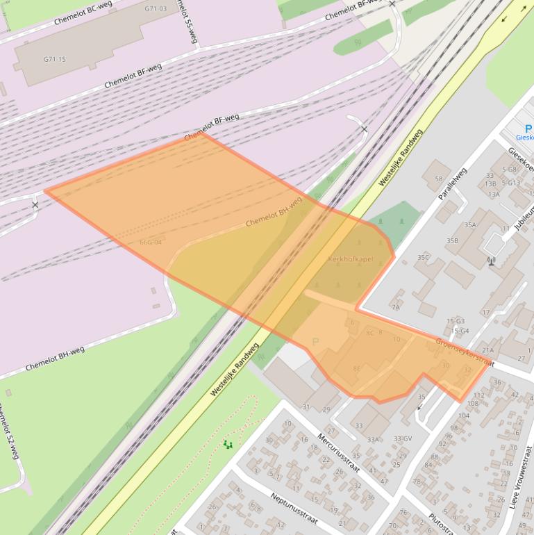 Kaart van postcodegebied 6161SG.