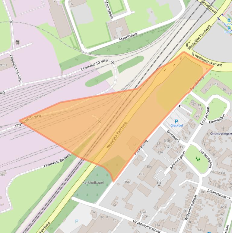 Kaart van postcodegebied 6161SM.