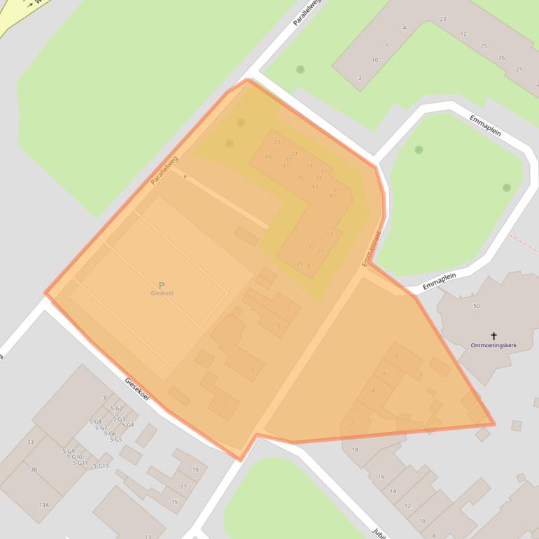 Kaart van postcodegebied 6161SP.