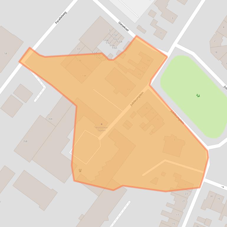 Kaart van postcodegebied 6161SR.