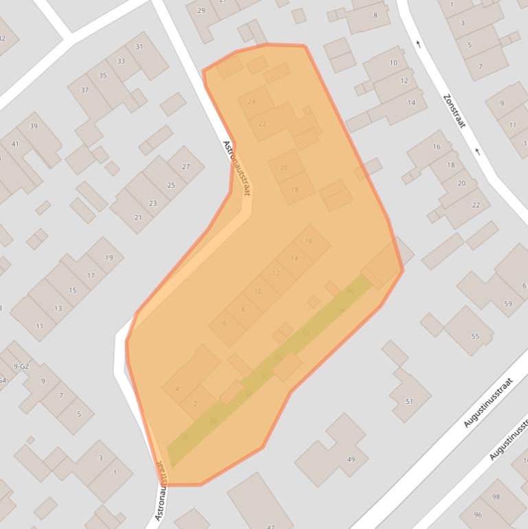 Kaart van postcodegebied 6161TE.