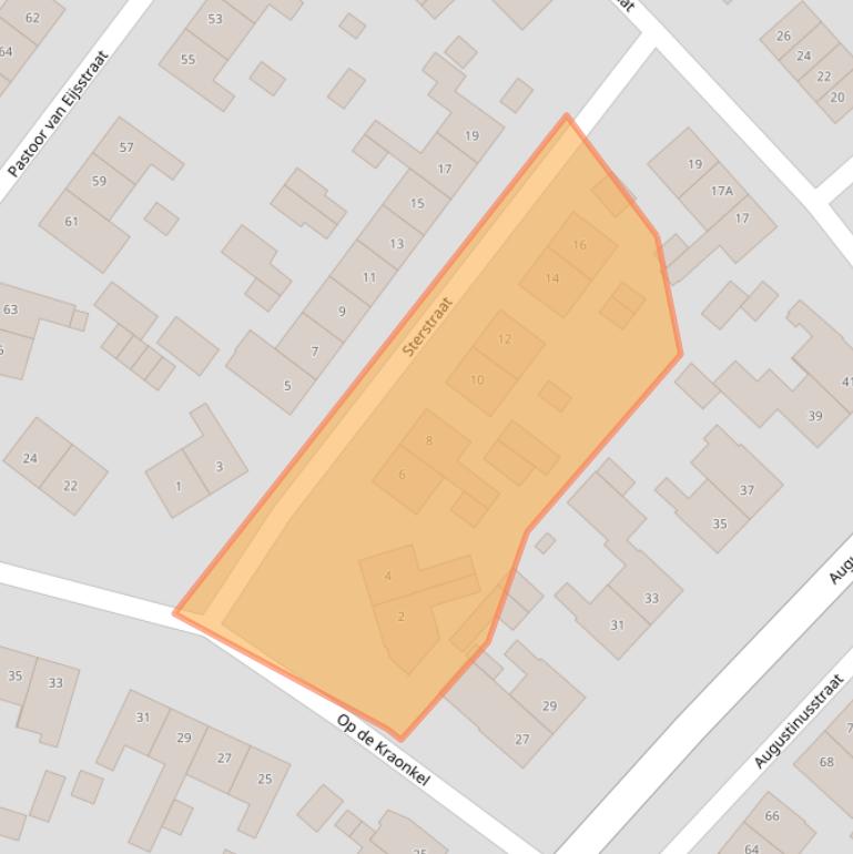 Kaart van postcodegebied 6161TN.