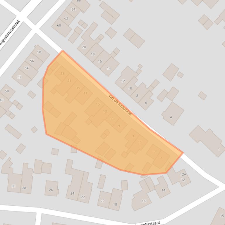 Kaart van postcodegebied 6161TP.