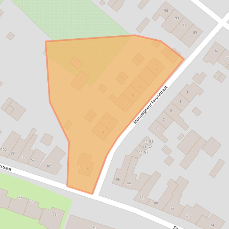 Kaart van postcodegebied 6161TZ.