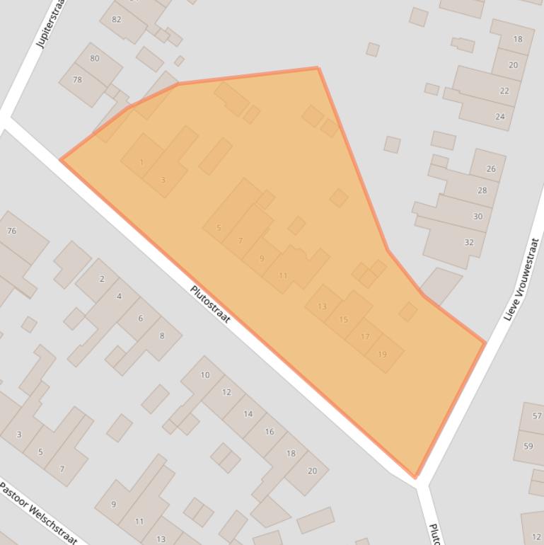 Kaart van postcodegebied 6161VV.