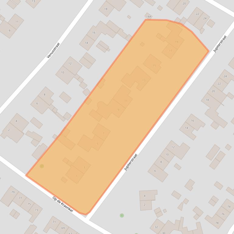 Kaart van postcodegebied 6161XC.